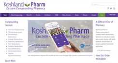 Desktop Screenshot of koshlandpharm.com