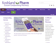 Tablet Screenshot of koshlandpharm.com